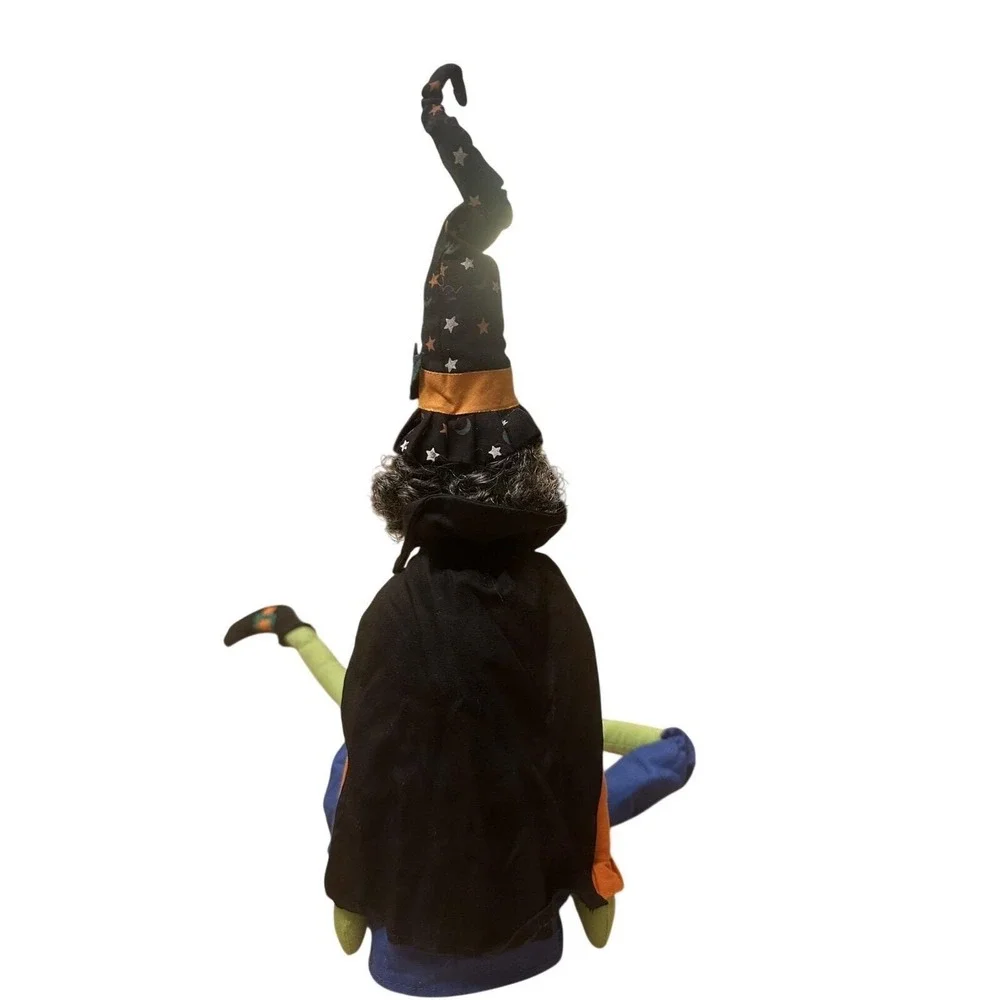Vintage RARE 1998 Halloween Shelf Sitter WITCH Bean Bag‎ Bottom 32 Inches Long